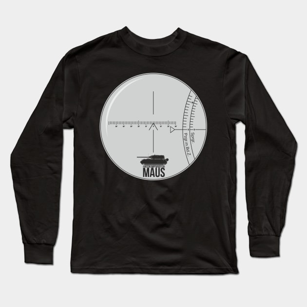 The sight of the German tank Pz-VIII MAUS Long Sleeve T-Shirt by FAawRay